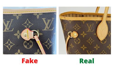 fake vs real louis vuitton neverfull monogram